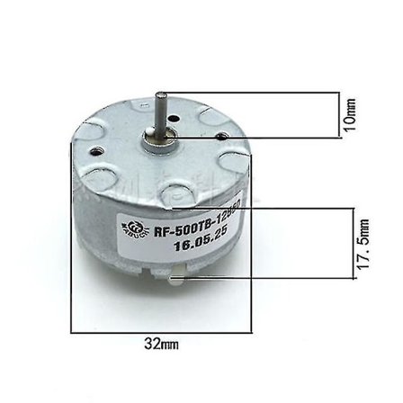 1 stk. Mabuchi Rf500tb-12560 Motor DC 1,5v 6v 12v 4600rpm 32mm DC Motor Sprøjtemaskine