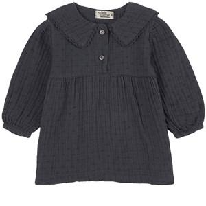 My Little Cozmo Dark grey Flor Dress - Dresses - 6 months - Grey - Mädchen