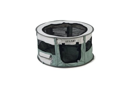 Nylon Sammenleggbar Valpegård, Grønn - S