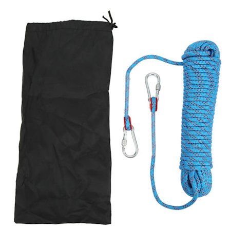 8mm Statisk Klatretau 20m Blå Utendørs Klatring Fjell Sport Eventyr