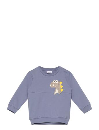 Nbmdiego Ls Sweat Unb Tops Sweat-shirts & Hoodies Sweat-shirts Blue Name It