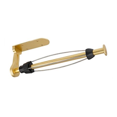 Papirhåndkleholder, lett å bruke veggmontering under skap, papirrullholder i aluminiumslegering, selvklebende eller skrue gull