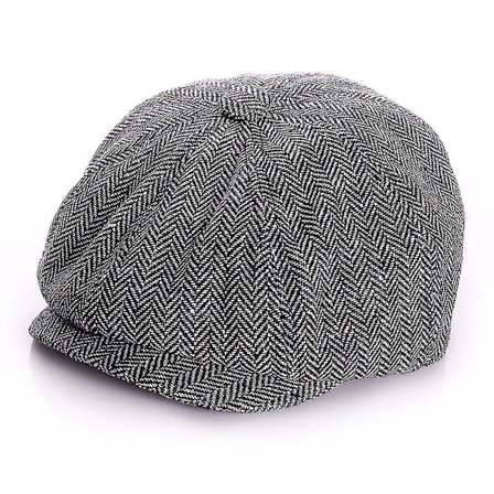Barn Gutter Jenter Vintage Newsboy Cap Tweed Flat Beret Hat Gaver