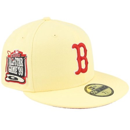 New Era - MLB Gul fitted Keps - Boston Red Sox Launch 59FIFTY Pastel Yellow Fitted @ Hatstore