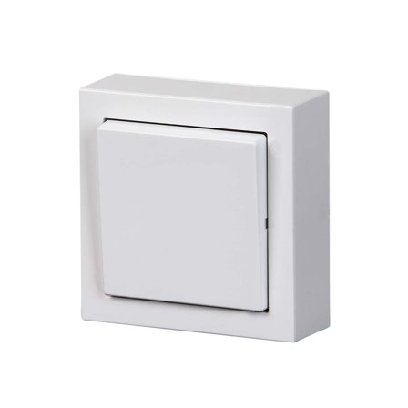 ABB Impressivo Tryckknapp 1-pol Vit, Strömbrytare & vägguttag