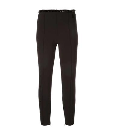 Elisabetta Franchi, High -wool pants Zwart, Dames, Maat:L
