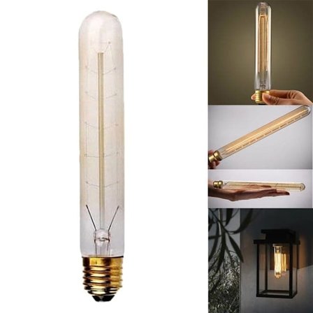 8-pak glødepærer E27 40W, LED og glødetråd, varm hvid, til indendørs og udendørs brug