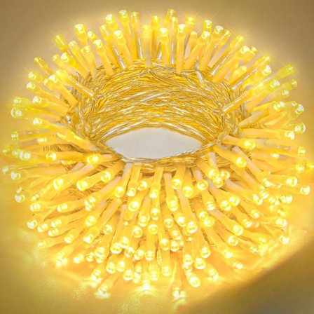 Julbelysning, 200 LED-lampor 20 meter, för trädgårds- och julgransdekoration Färgrik