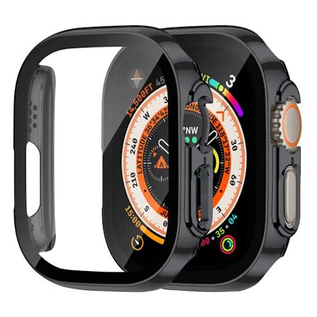 Näytönsuoja Apple Watch Case Ultra 2 49mm lisävaruste suoja karkaistu lasi iwatch sarja 9 8 Se 7 4 45 mm mm 41mm 44mm 40mm Matte black 49mm Ultra-