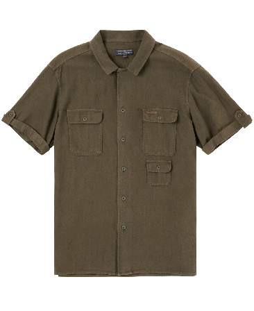 Amundsen Traveller's Linen SS Mens Olive