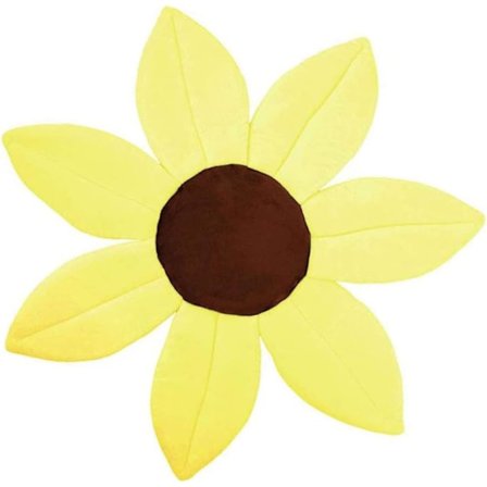 Baby badekar støtte blomst pude pude foldbar badekar solsikke måtte hurtig tørring skridsikker sikkerhedspude