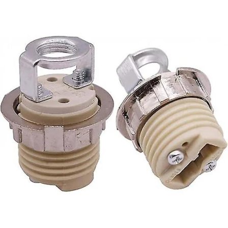 [CA] 4-pakning LED G9 Lampeholder Spesiell Keramisk Lampeholder Lampelampeholder Dør 35mm Høyde Tråddiameter 21mm (Base Type: G9, Farge: 4 sett) VLV