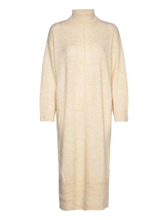 Objabbie L/S Knit Dress Pb12 Dresses Knitted Dresses Creme Object