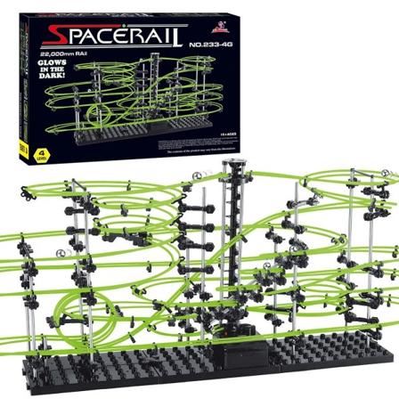 Løp Maze Race Track Spill Luminous Spacerail Rollercoaster Ball Level 2 3 4 Elektrisk Heis Modell Utdanning Vitenskap Leketøy