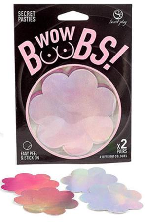 Nipple Covers Flower Shapped Holographic Nipple covers - Blushme.se