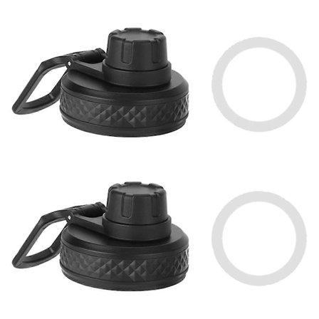 2 st Ersättningslock för Sportvattenflaskor med Bred Hals, Ersättningstillbehör för Hydroflask-lock, Pip-lock för de Flesta Flaskor med Bred Hals