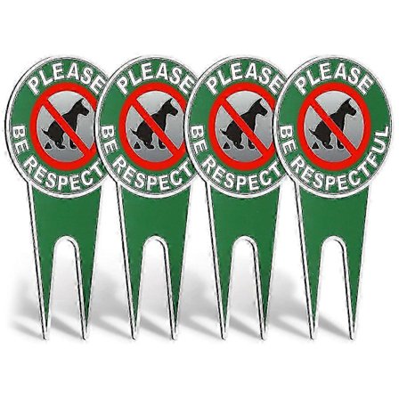 WJTG 4 Stykker Ingen Bæsj Hundeskilt Vær Vennlig Ingen Bæsj Hund Plen Skilt Ingen Hundebæsj HageskiltJ