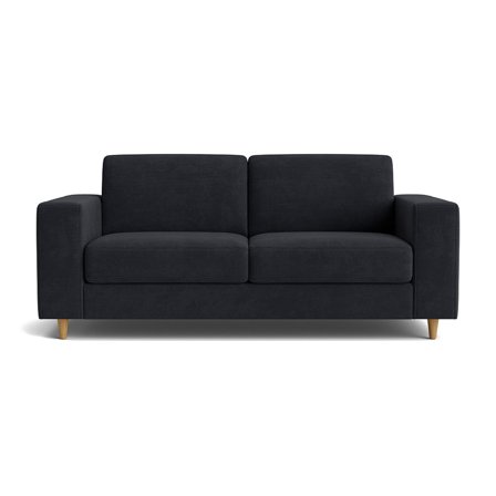 Pesaro 2.5 personers sofa - Wind Antracit - Komfortabel sofa med koldskum, nozag fjedre og Massiv Træramme - 192x92x84cm