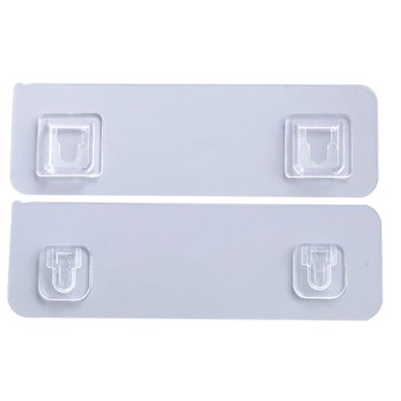 Sterkt klistremerke Snapspenne Sterke klistremerker Sticky Kroker Sett med 2 Oppheng for hjemmekjøkken sovesal Ruterholder