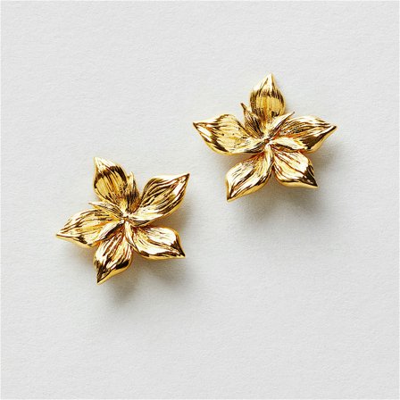 Magnolia Flower Earrings