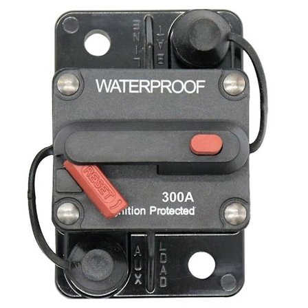 12v~36v Afbryder Sikring Inverter Til Auto Truck Rv Marine Trailer Manuel Genopretning Vandtæt Strømkredsafbryder (300a)
