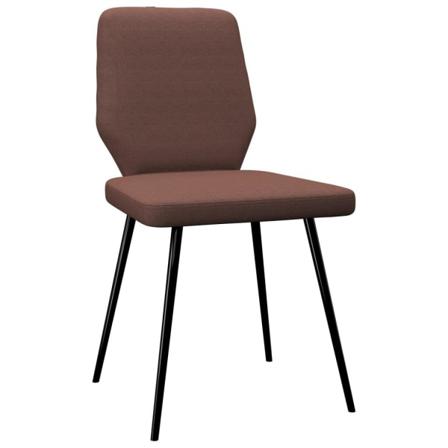 Vidaxl Matstolar 2 St Brun Tyg Brun