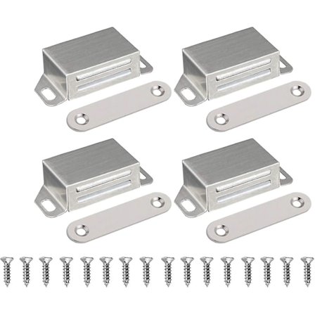 Magnetisk Lås Skapdør Magnet - Magnetisk Lås Dør Magneter Dør Lukker Dør Magnet Møbelmagnet, Rustfritt Stål 10 Kg Sterk Skapmagnet