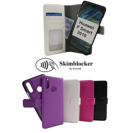 Skimblocker Magnet Wallet Huawei P Smart 2019 Vit