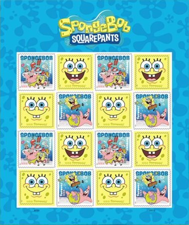 USA - Svampebob firkant - Postfrisk ark