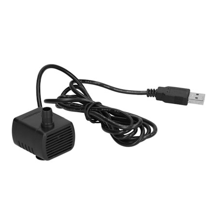 Vandpumpe Børsteløs USB Stik Mini Nedsænkelig Pumpe med Sugekop DC12V 200L/H 150cm Løft