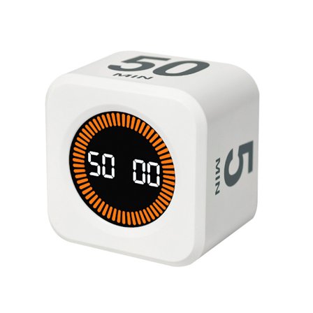 Visuel roterende timer med 5, 10, 25, 50 minutters forudindstillinger, perfekt til ADHD, arbejde, studier og køkken