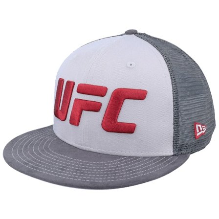 New Era - Grå trucker Caps - Suede 9FIFTY Ufcmma Gray/Red Trucker @ Hatstore