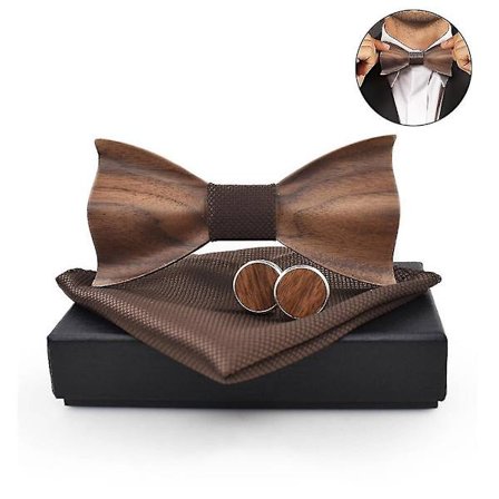 Håndlaget Tresløyfe Laget i Editions, Tresløyfe 3d Preget Tresløyfe Rutete Firkantet Skjerf