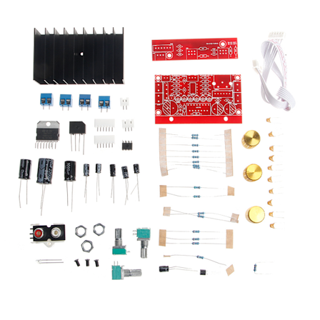 TDA7377 Effektförstärkare 2.1 DIY-kit 3 Kanal Ljud Audio AMP Kort 12-18V för D