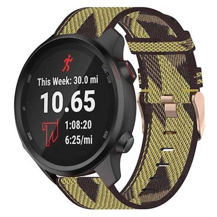 For Garmin Forerunner 245 20 mm nylon vevd klokkerem