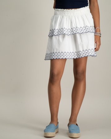 LMTD NLFHYNDI SHORT SKIRT Vit Kjolar Tjej - Kids Brand Store