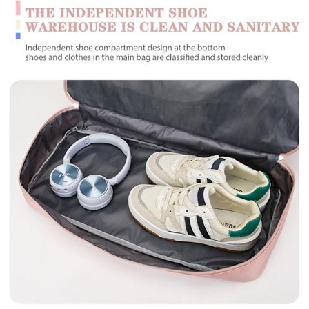 Vikbar Weekendväska Vattentät Axelväska Träningsväska Axelremsväska Sportväska Weekendväska Reseväska grå -