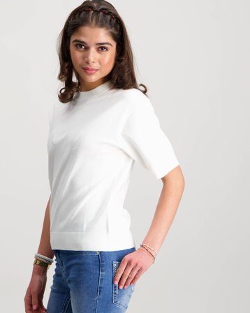 RYVLS Soft Knit Tee Crèmekleurig Truien Meisjes - Kids Brand Store