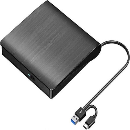 Ekstern CD DVD-drev USB 3.0 Bærbar CD/DVD ROM-afspiller Brænder