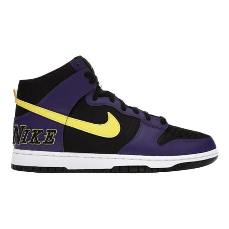 Nike Dunk High EMB Lakers Sneakers Sort, Herre, Størrelse: 42 EU