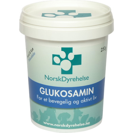 Norsk Dyrehelse - Norsk Dyre Glukosamin 250 g - Hund - Hundepleie & kosttilskudd - Kosttilskudd & hundevitaminer - ZOO.no