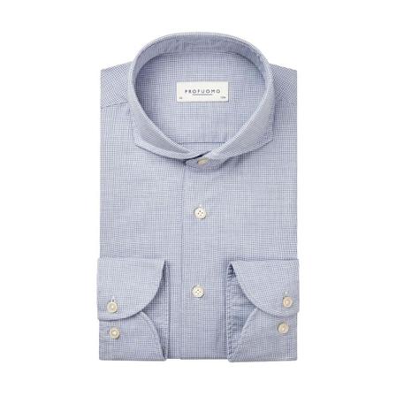 Profuomo Shirt , Blauw , Heren , Maat: XL
