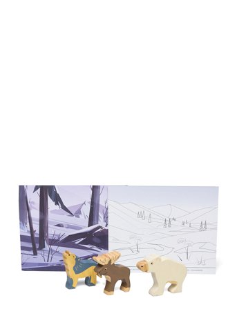 HEVEA Rubberwood Animals, Arctic - Multi/patterned - ONE SIZE