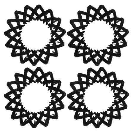 4 stk Hårklipp for hestehale Utvidbar Elegant Enkel Sterk Grep Plast Hårklipp for Hverdag