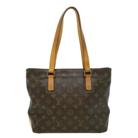 Louis Vuitton Vintage, Pre-owned Cabas Piano Monogram Tote Bag Bruin, Dames, Maat:ONE Size,leer