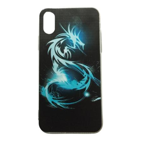 Iphone Xs Max Drake Svart/blå Dragon Fantasy Blå