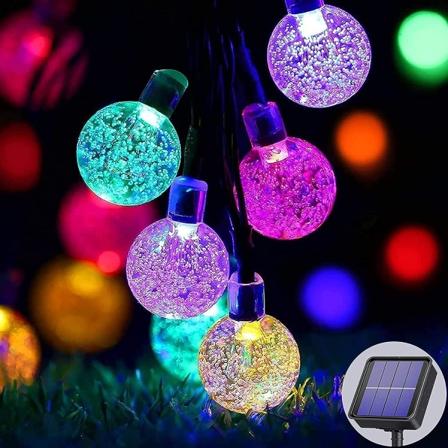 50 LED solcellelyskjede - Vanntett, 8 lysmoduser - Indoo