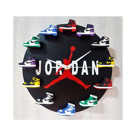 Hem 30cm AJ1-12 Väggklocka, Urtavla Klocka för Hem Vardagsrum Sovrum Kontor Café Bar Dekoration (Jordan)