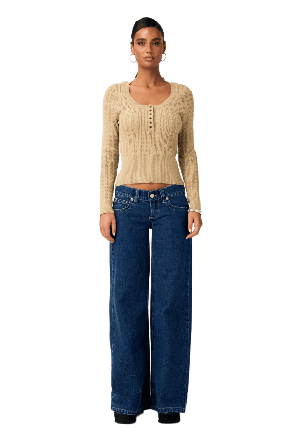 Abrand 00 Super Low Wide Tall Tara Parkas Dam Blå 23