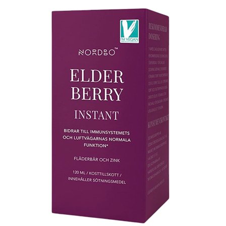 Nordbo Elderberry Instant 120 ml, Helse & Madvarer, Vitaminer, Multivitaminer